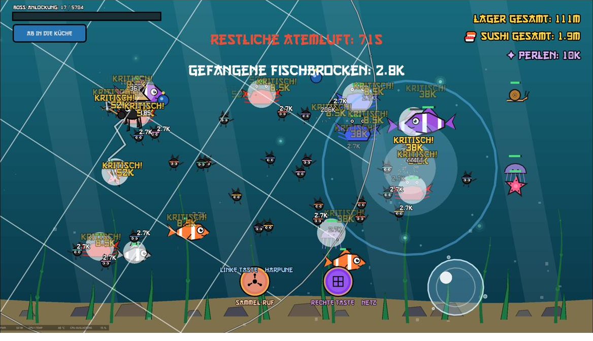 Tauchgang in Tiefe 10 mit vielen Fischen